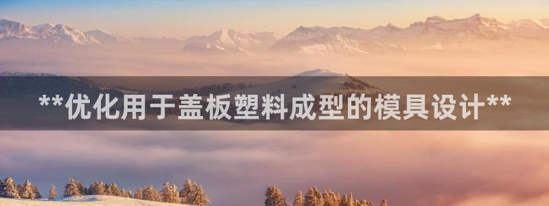 122cc太阳集成游戏官方网站：**优化用于盖板塑料成型的模具设计**