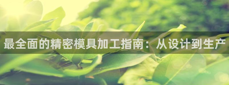 太阳集团网站1088vip：最全面的精密模具加工指南：从设计到生产