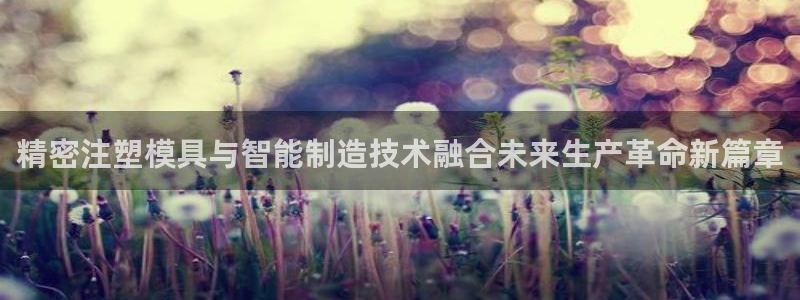 太阳集团电子游戏老板：精密注塑模具与智能制造技术融合未来生产革命新篇章