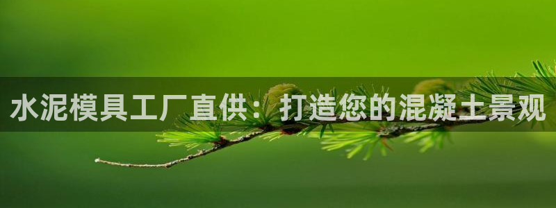 太阳集团是什么公司：水泥模具工厂直供：打造您的混凝土景观