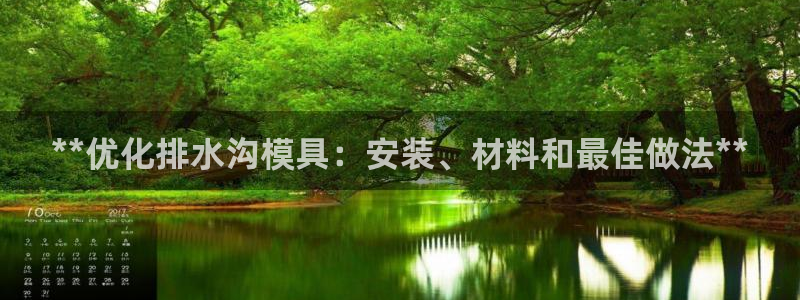 太阳集团下载链接app：**优化排水沟模具：安装、材料和最佳做法**