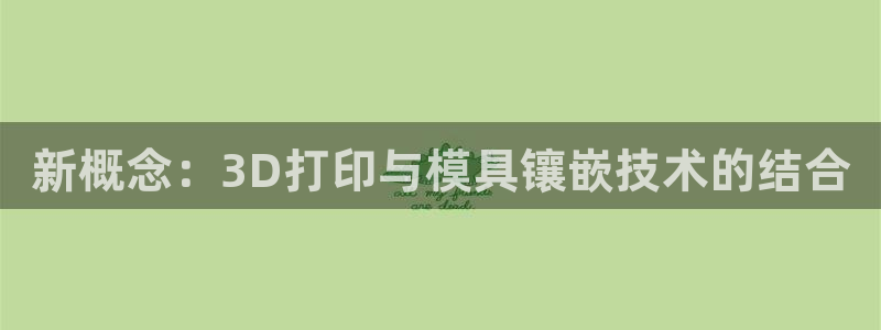 太阳成集团tyc234cc官网：新概念：3D打印与模具镶嵌技术的结合