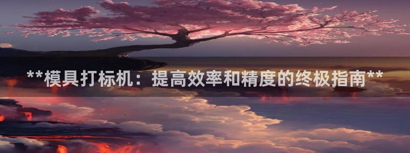 太阳成集团61999：**模具打标机：提高效率和精度的终极指南**